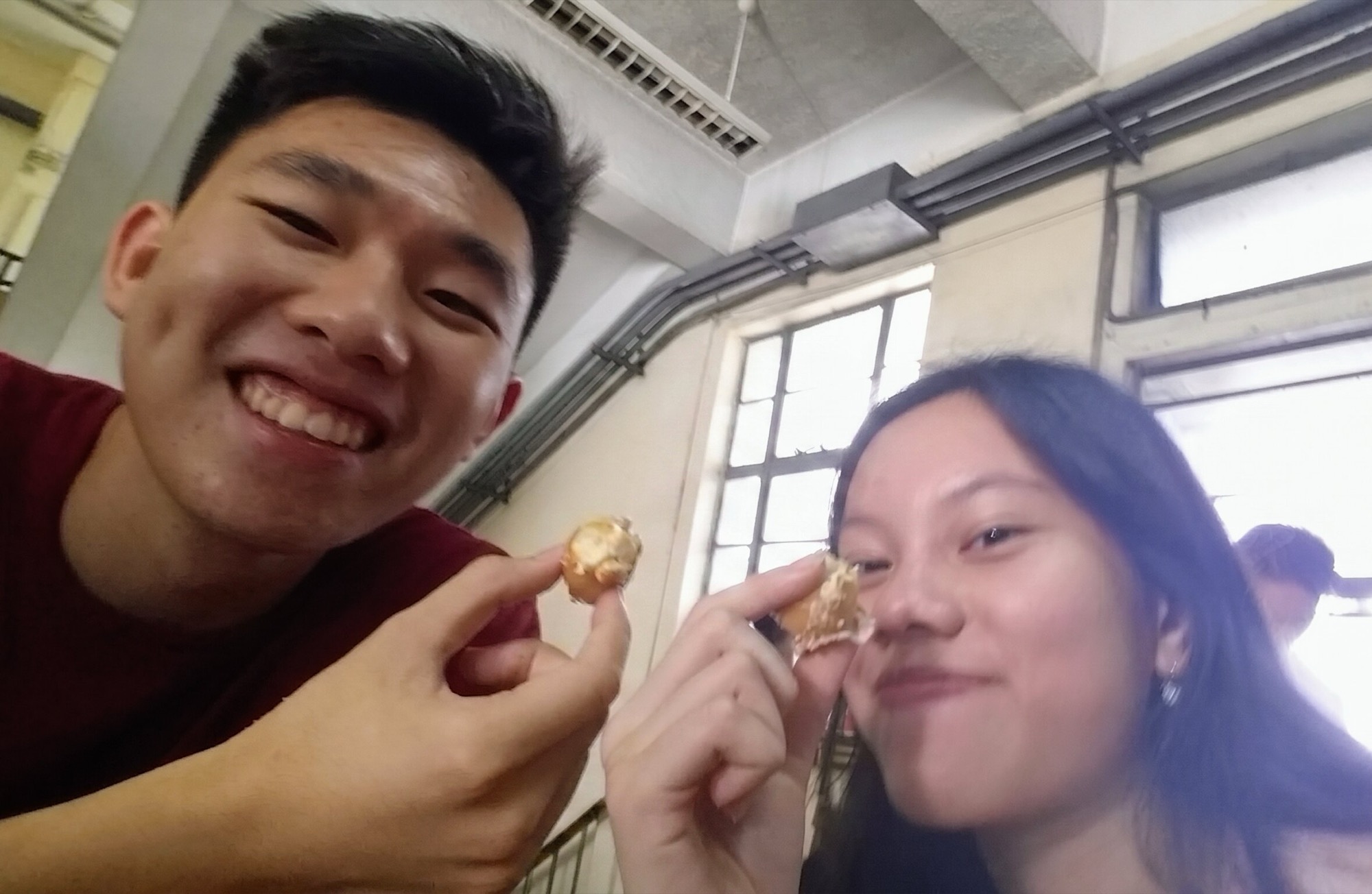 Joanne and Atom at the Industrial Engineering department