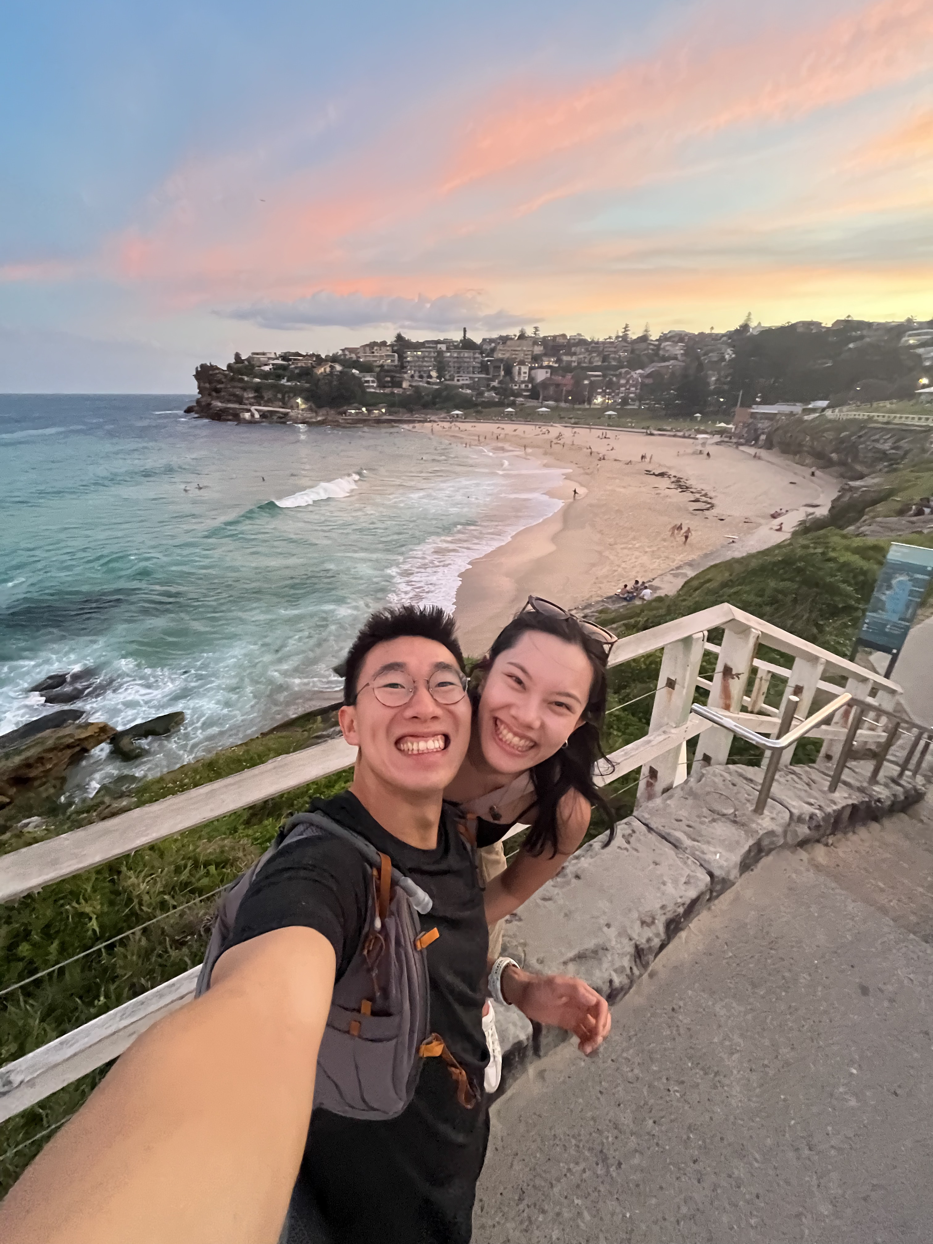 Atom and Joanne near Bronte Beach, Sydney