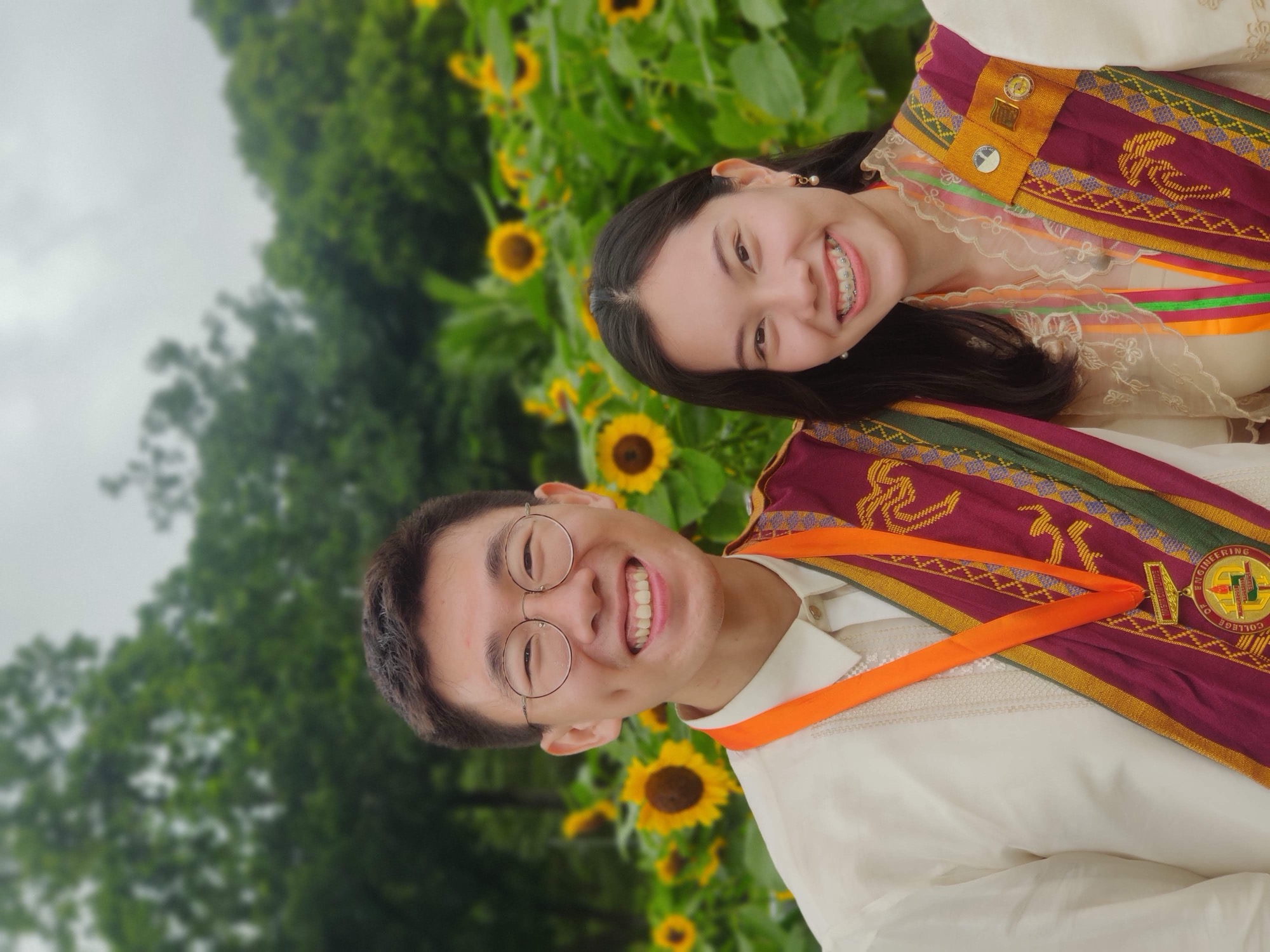 Atom and Joanne at university graduation